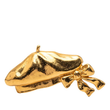 Chanel Beret With Ribbon Motif Brooch