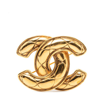 Chanel Cc Logo Brooch Metal