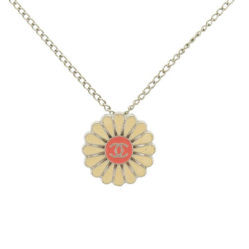 Chanel Cc Logo Flower Pendant Necklace