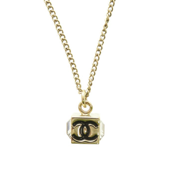 Chanel Cc Logo Pendant Necklace Metal
