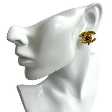 Chanel Cc Logo Clip-On Earrings Metal