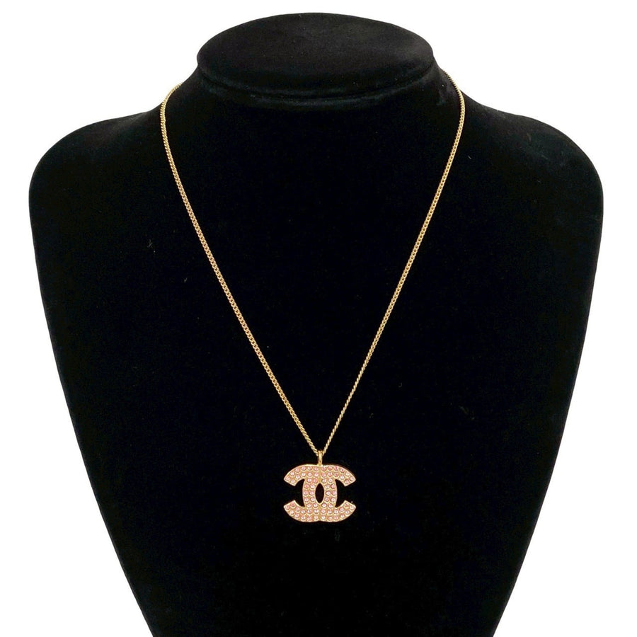 Chanel Cc Logo Chain Pendant Necklace
