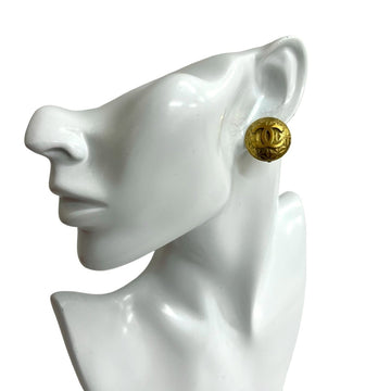 Chanel Cc Logo Clip-On Earrings Metal