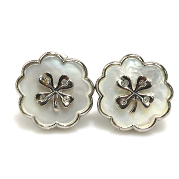 Chanel Clip-On Earrings Metal And Shell