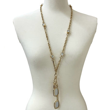 Chanel Cc Logo Chain Pendant Necklace