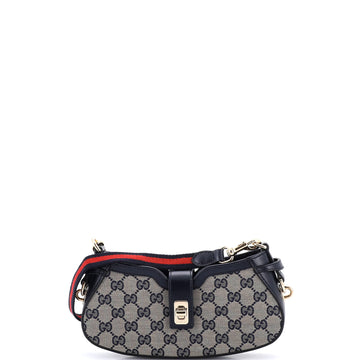 Gucci Moon Side Shoulder Bag Gg Canvas