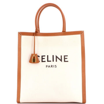 Celine Vertical Cabas Tote Canvas With