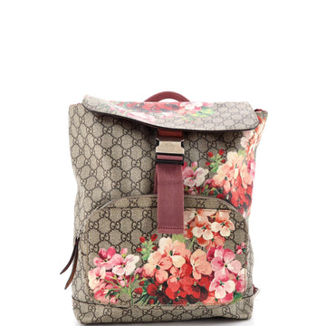 Gucci Buckle Backpack Blooms Print Gg