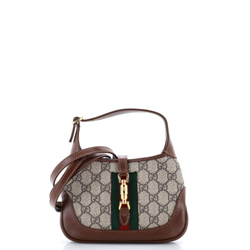 Gucci Jackie Hobo Gg Coated Canvas Mini