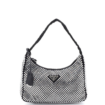 Prada Re-Edition Hobo Crystal