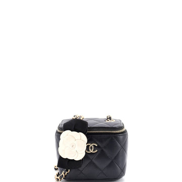 Chanel Camellia Bow Vanity Case With