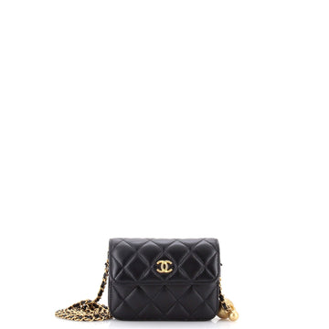 Chanel Pearl Crush Flap Clutch With