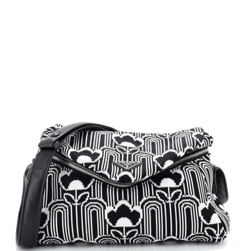 Prada Signaux Shoulder Bag Jacquard Knit