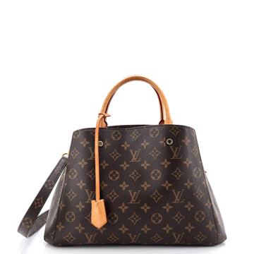 Louis Vuitton Montaigne Handbag Canvas