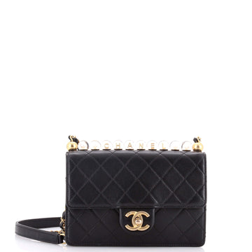 Chanel Chic Pearls Flap Bag Quilted