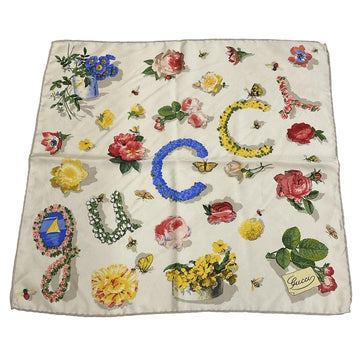 Gucci Scarf Cream Green Multi