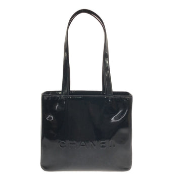 Chanel Tote Bag Black Patent Leather