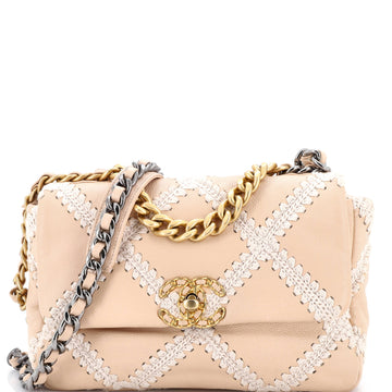 Chanel 19 Flap Bag Crochet Quilted