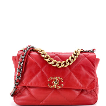 Chanel 19 Flap Bag Quilted Leather Large