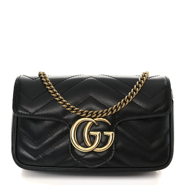 Gucci Calfskin Matelasse Super Mini Gg