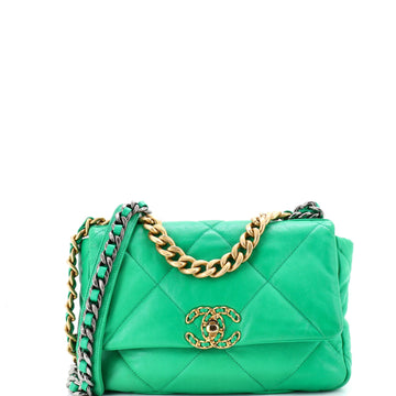 Chanel 19 Flap Bag Quilted Leather