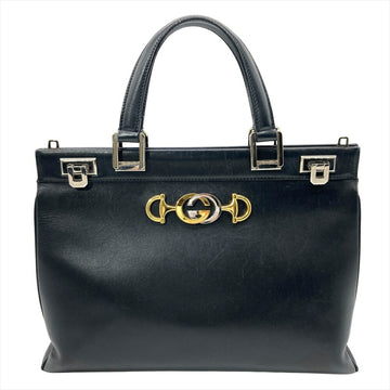Gucci Zumi Top Handle Bag Leather Medium