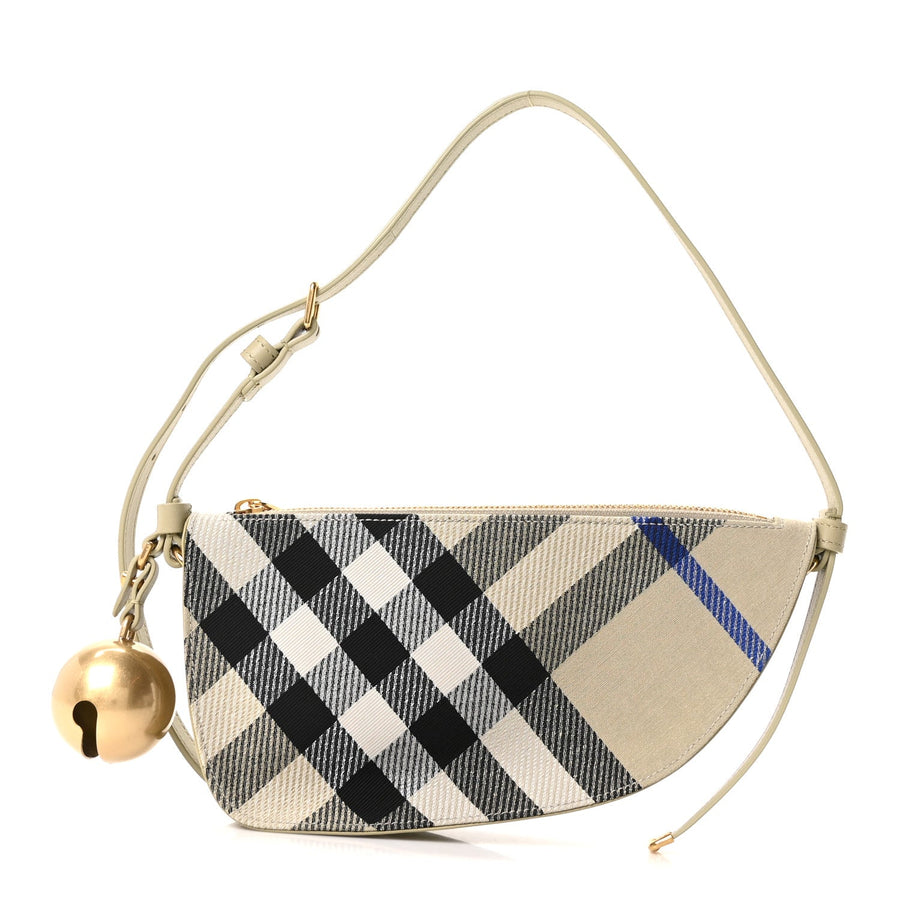 Burberry Jacquard Check Mini Shield Bag