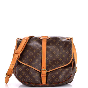 Louis Vuitton Saumur Handbag Canvas 35