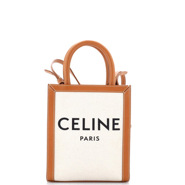 Celine Vertical Cabas Tote Canvas With