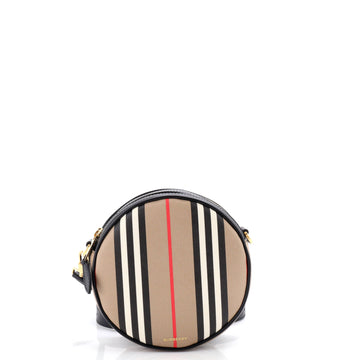 Burberry Louise Round Bag Icon Stripe