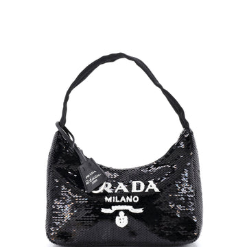Prada Re-Edition Hobo Sequins Mini