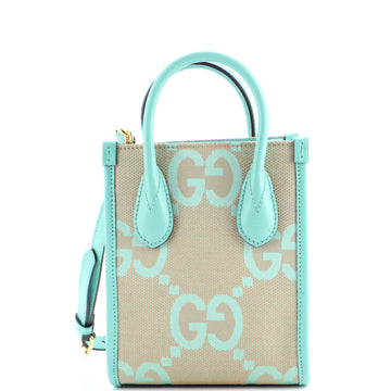 Gucci Vertical Tote Jumbo Gg Canvas Mini