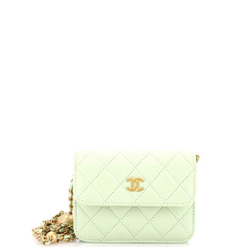 Chanel Pearl Crush Flap Clutch With