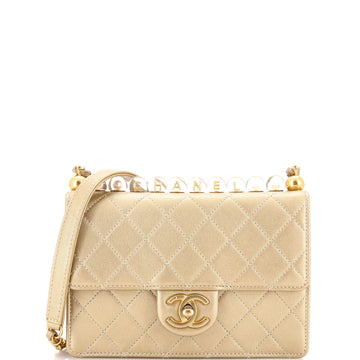 Chanel Chic Pearls Flap Bag Quilted