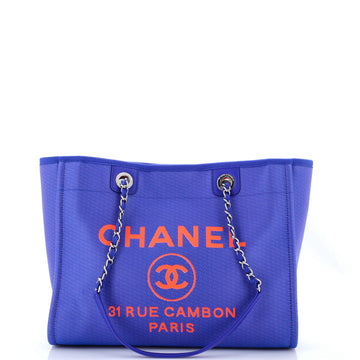 Chanel Deauville Tote Mixed Fibers Small