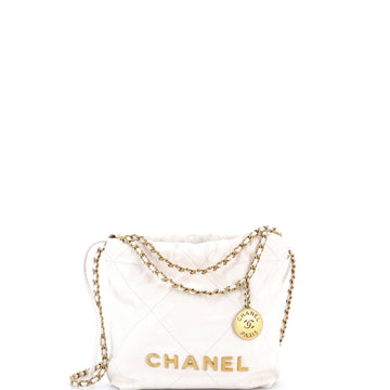 Chanel 22 Chain Hobo Quilted Calfskin