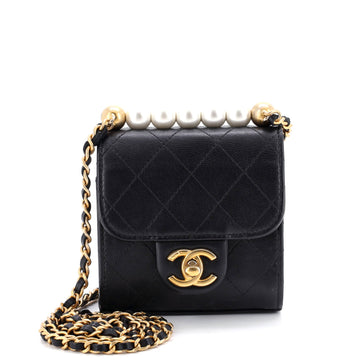 Chanel Chic Pearls Flap Clutch With