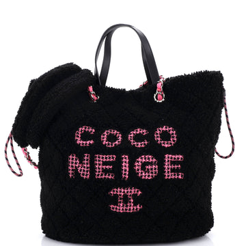 Chanel Coco Neige Shopping Tote Quilted