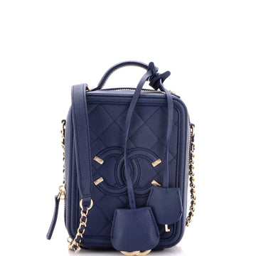 Chanel Filigree Vertical Vanity Case
