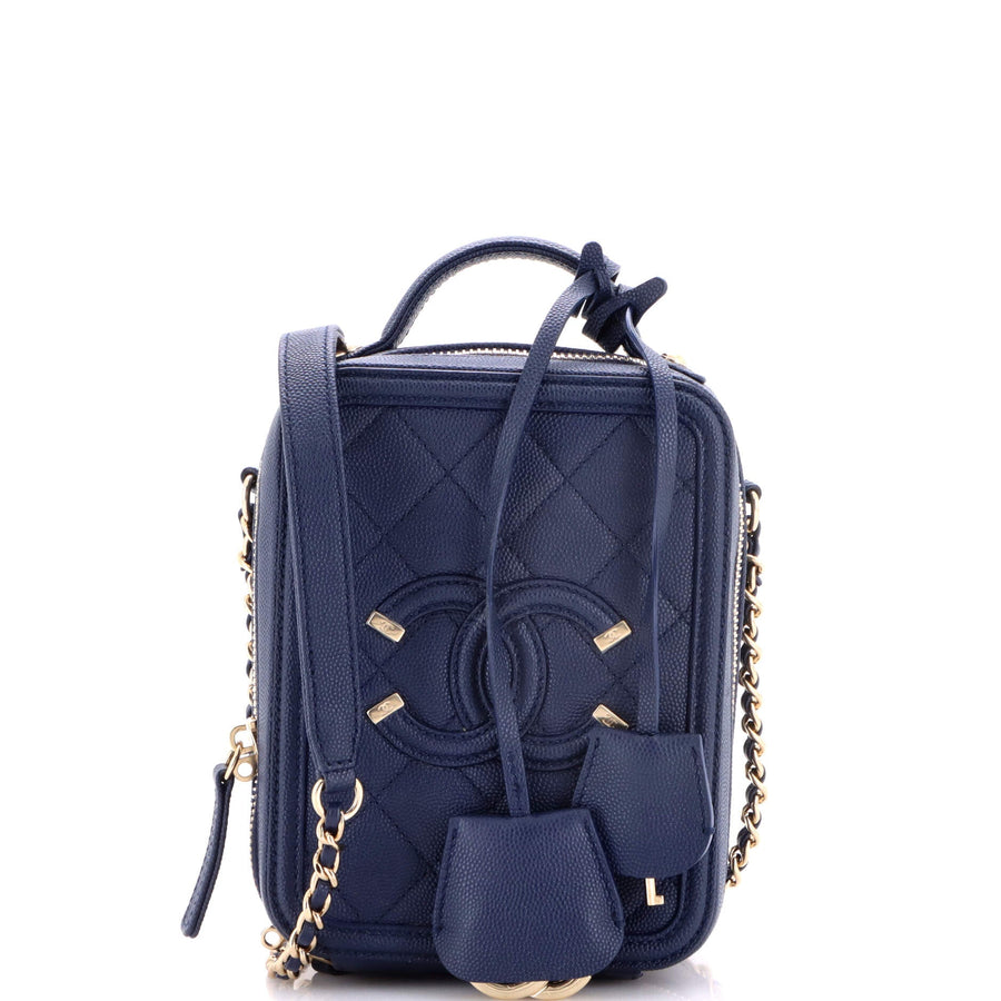 Chanel Filigree Vertical Vanity Case