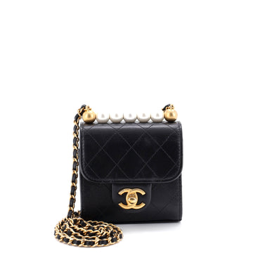 Chanel Chic Pearls Flap Clutch With