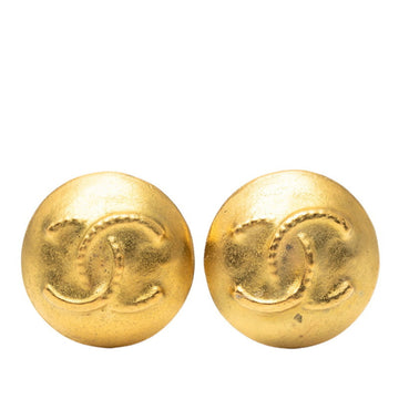 Chanel Cc Logo Clip-On Earrings Metal