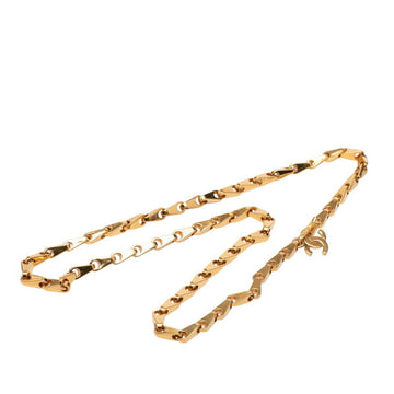 Chanel Cc Logo Pendant Necklace Metal