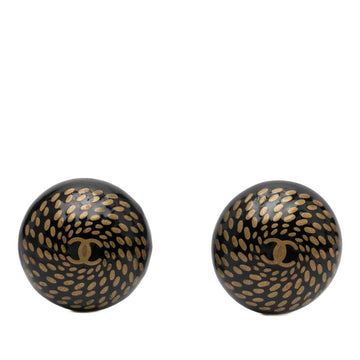 Chanel Cc Logo Clip-On Earrings Metal