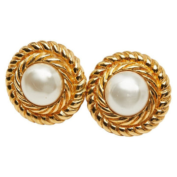 Chanel Clip-On Earrings Pearl