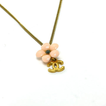 Chanel Cc Logo Chain Flower Pendant
