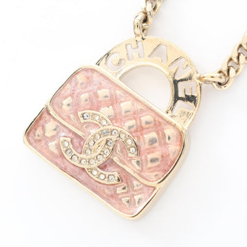 Chanel Cc Logo Pendant Necklace Metal