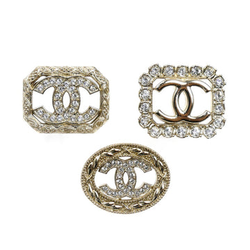 Chanel Cc Logo Brooch Metal