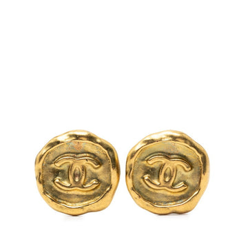 Chanel Cc Logo Clip-On Earrings Metal