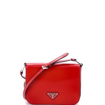Prada Full Flap Shoulder Bag Spazzolato